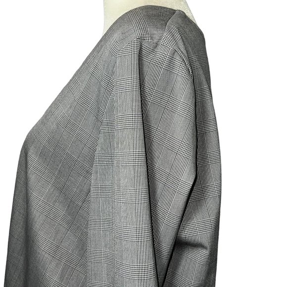 Like new ZARA Classic Black Gray White Houndstooth Shift Dress Size 12 - Picture 8 of 9